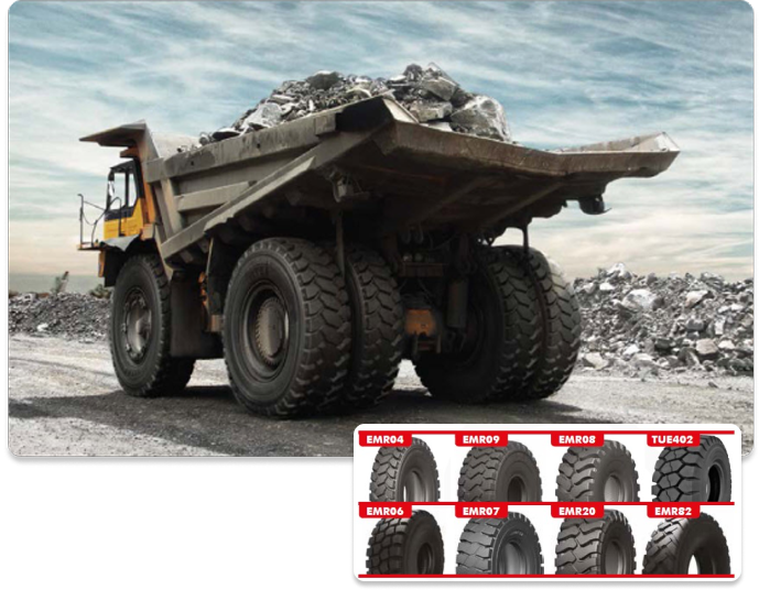 Opony maszyn budowlanych